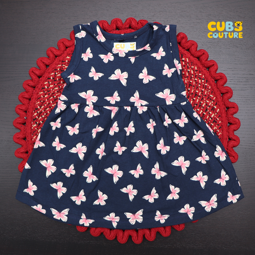 PlayPatch Frocks Navy Butterfly