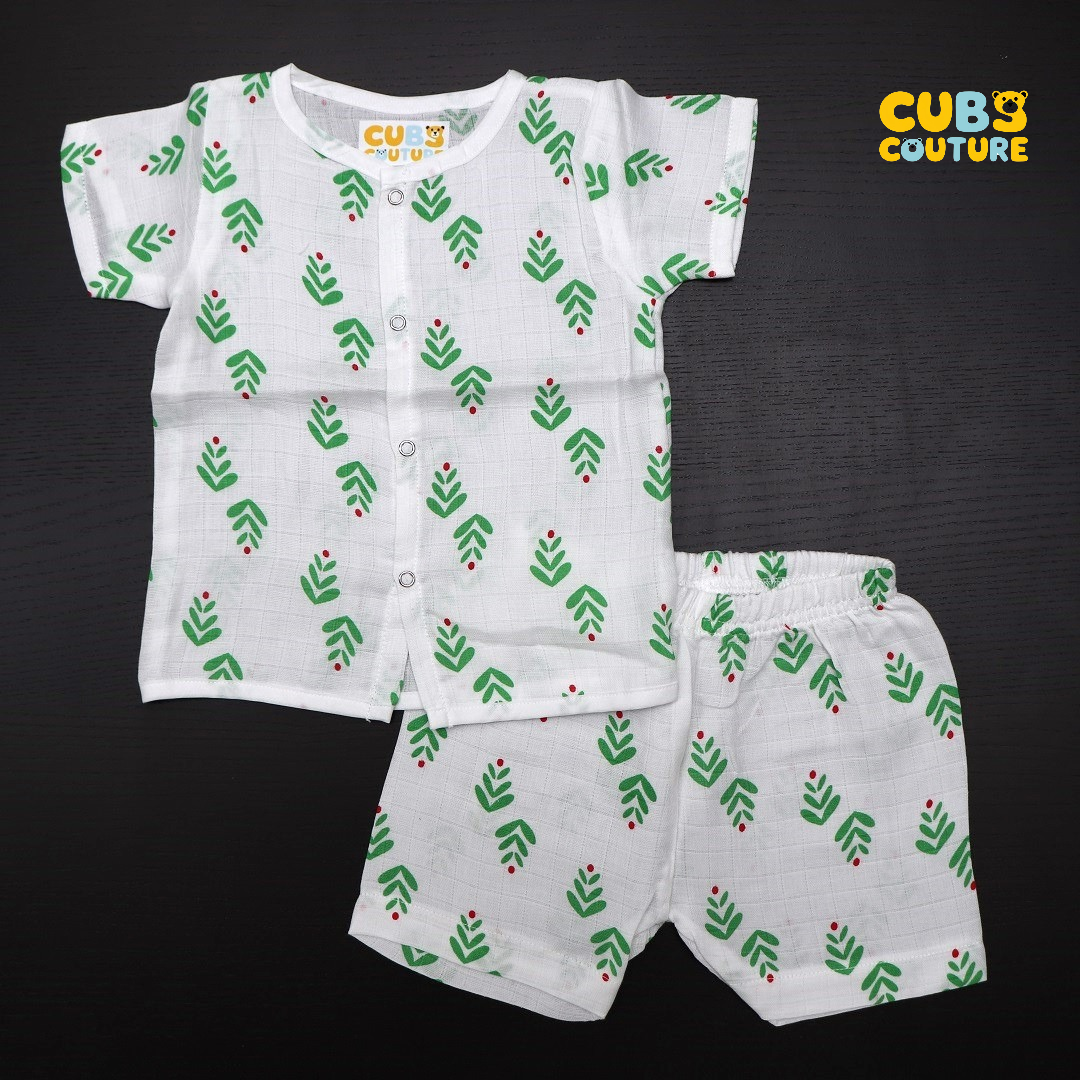 Green Leaves Muslin Co-ords Set