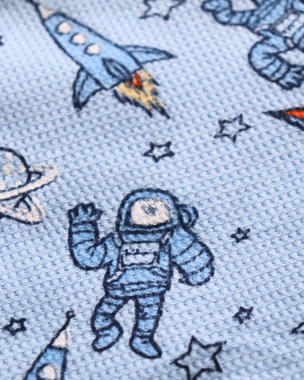 Blue Space Half Sleeve Full Pant Co-Ords