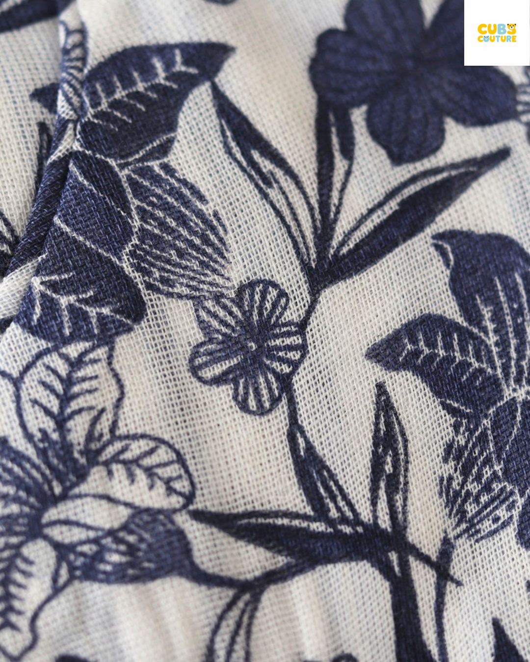 Navy Bloom - Muslin Frock