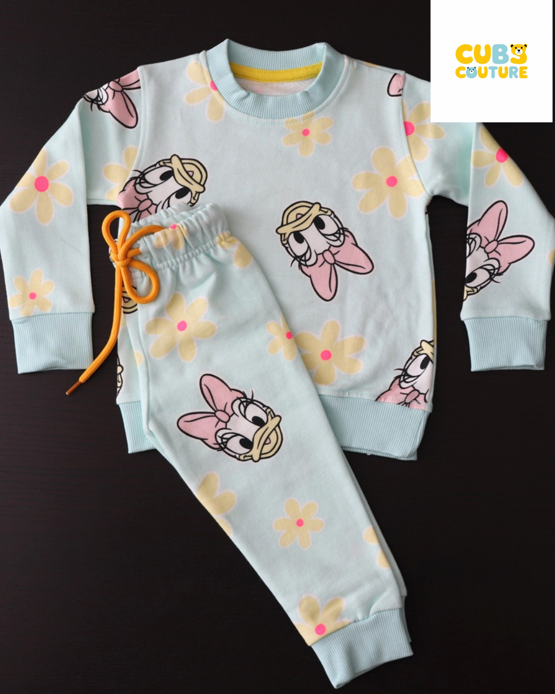 Teal Donald Duck Full Sleeve Co-Ords Set