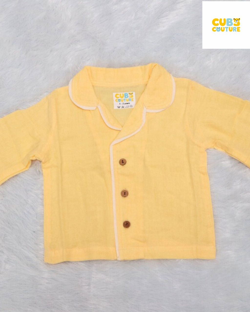 Muslin Nightsuit - Mango Yellow