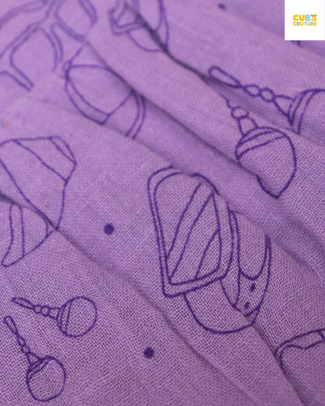 Lavender - Muslin Frock