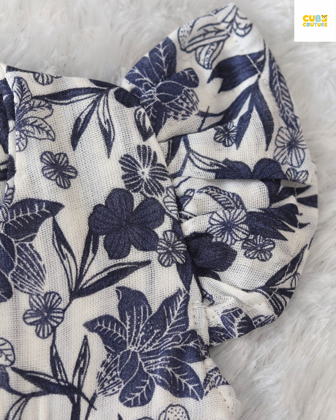 Navy Bloom - Muslin Frock