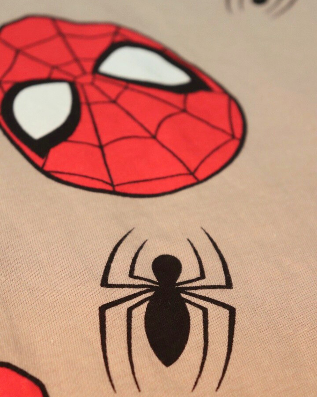 Brown SpiderMan Half Sleeve Full Pant Co-Ords