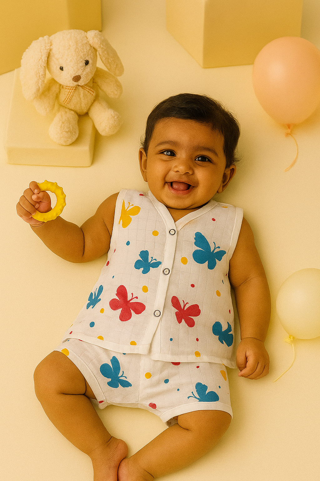 Muslin Jabla - Butterfly