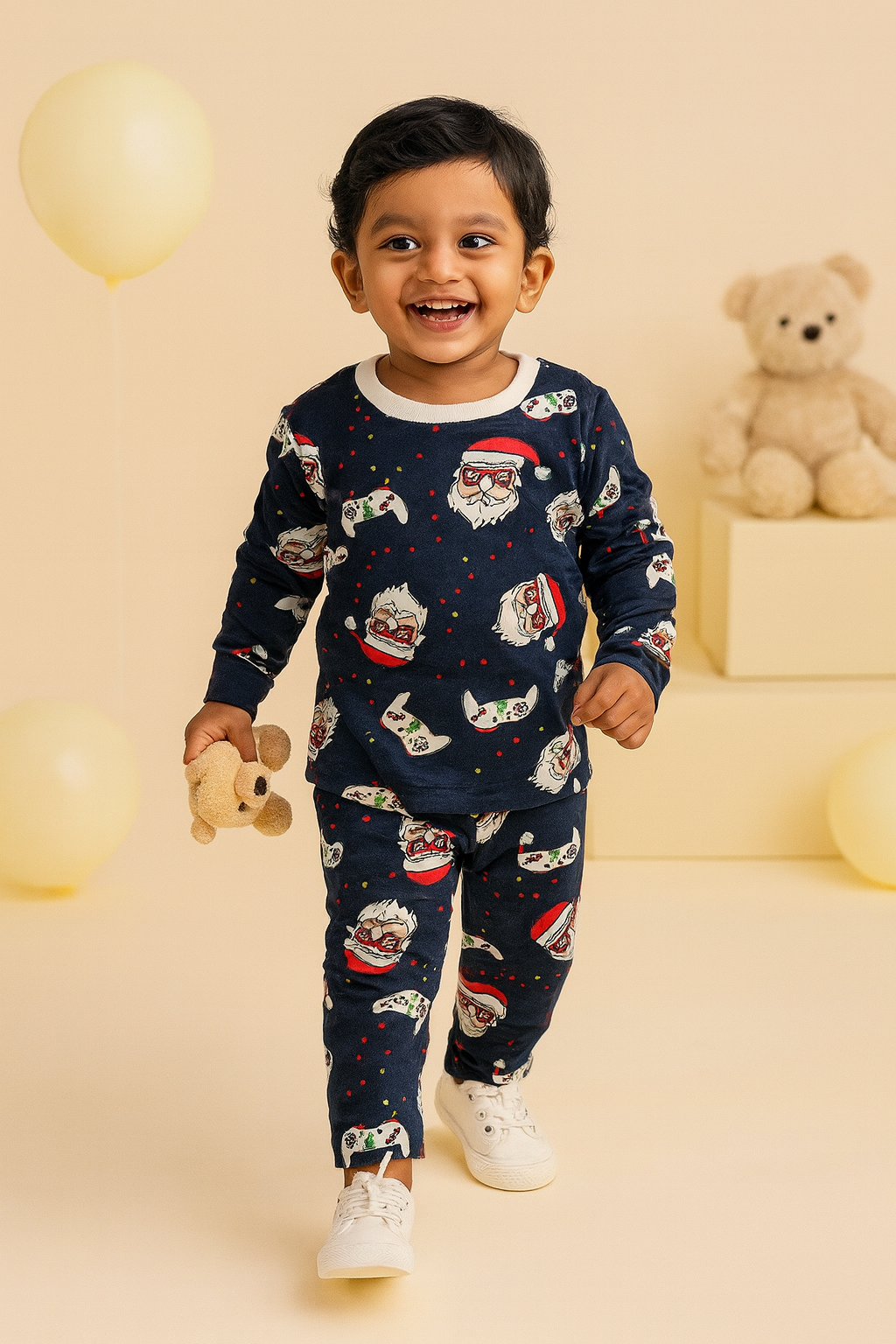 Navy Blue Santa Co-Ords