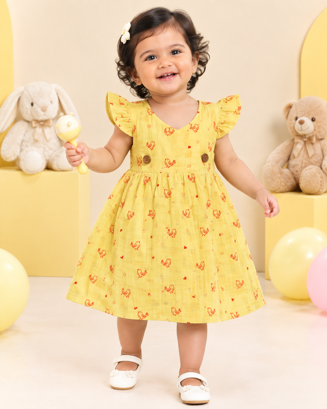 Sunshine Yelow - Muslin Frock