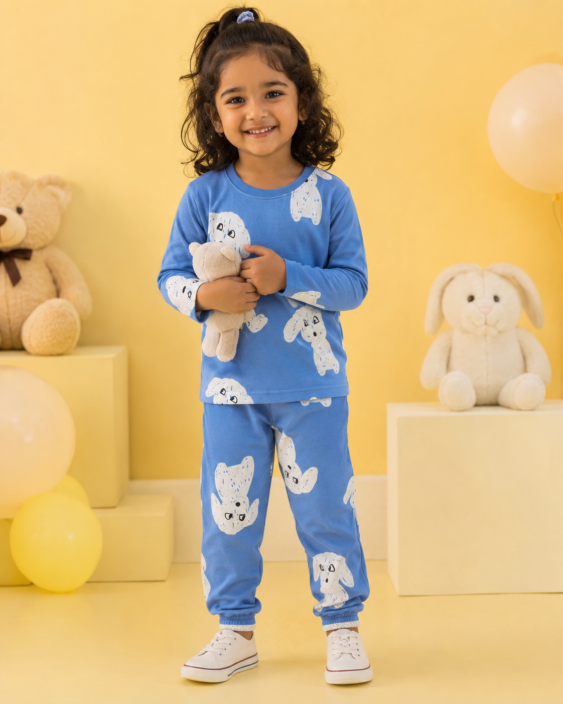 Blue Full Sleeve Co-ords Set