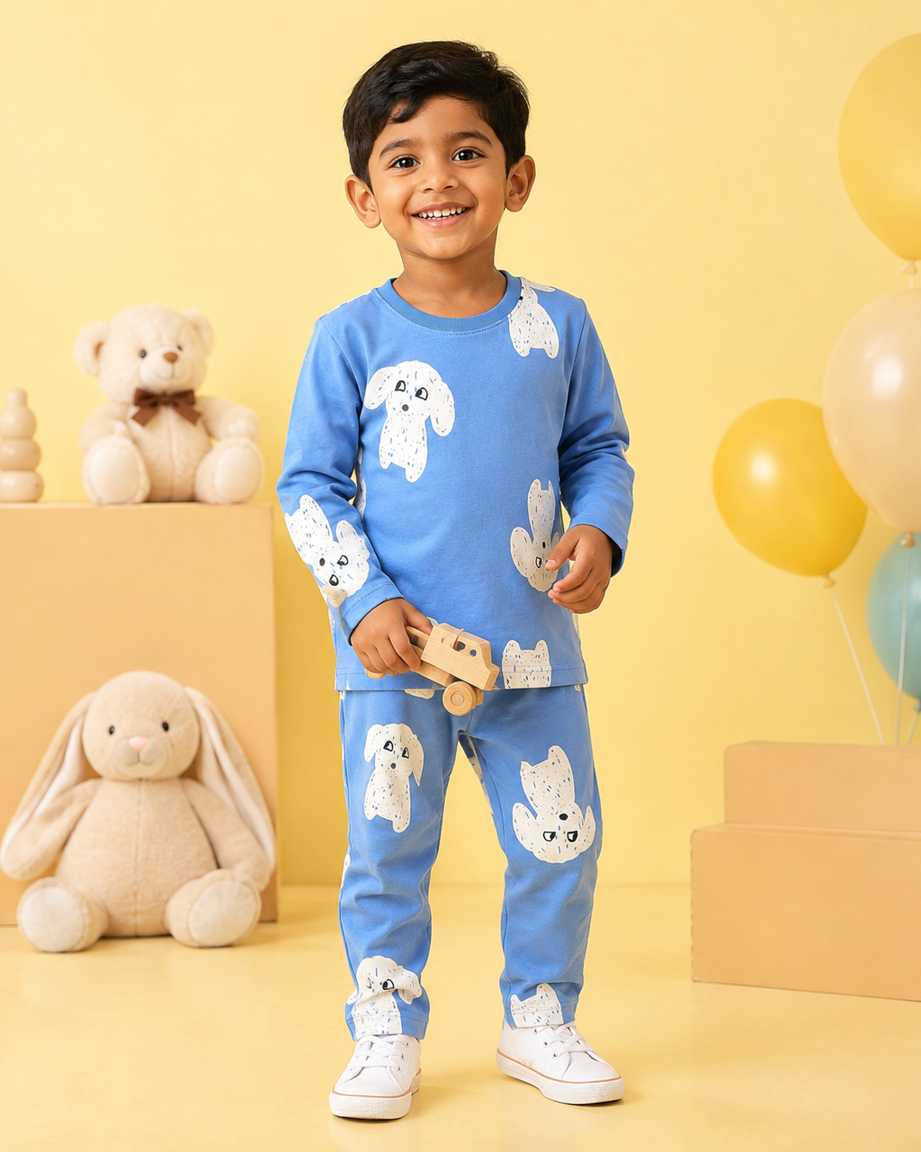 Blue Full Sleeve Co-ords Set