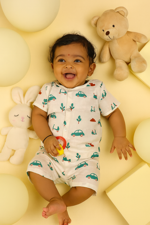 Cars Muslin Co-ords Set