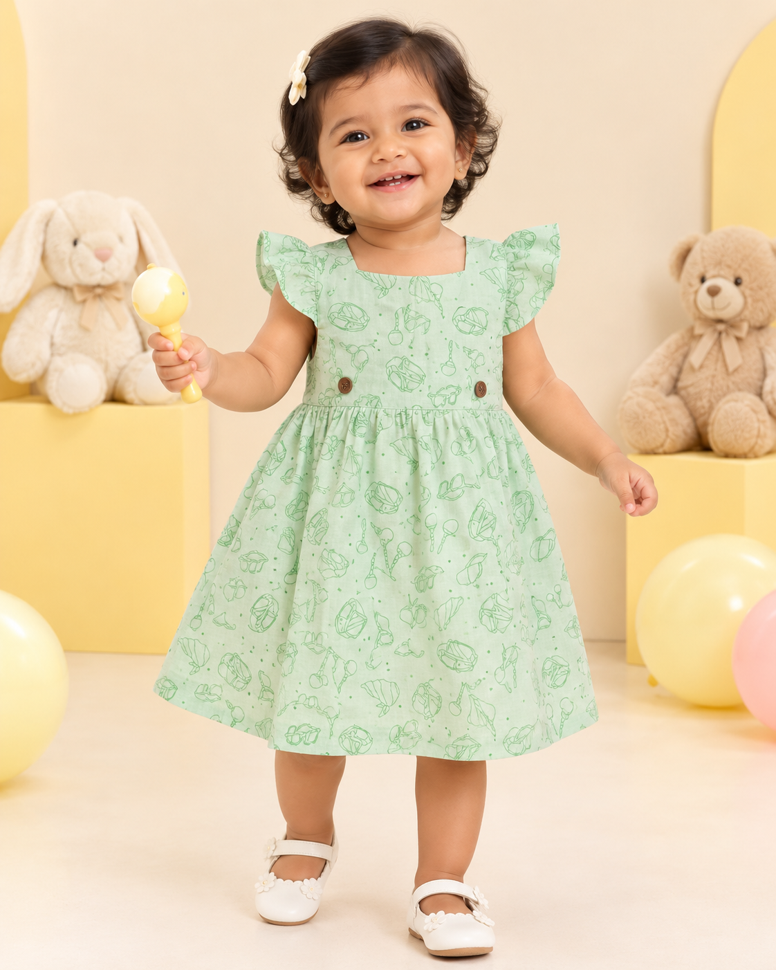 Pastel Green - Muslin Frock