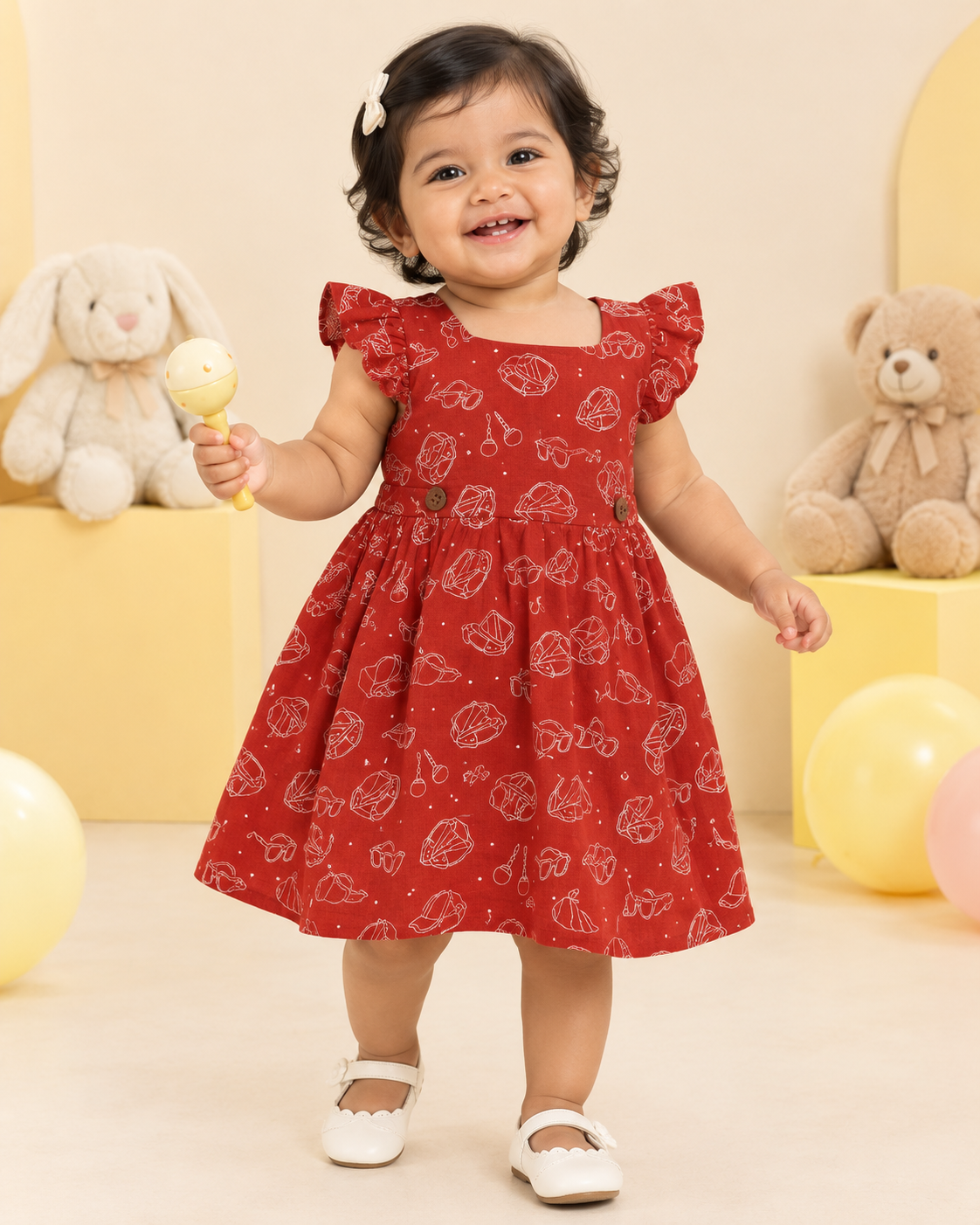 Honey Brown - Muslin Frock