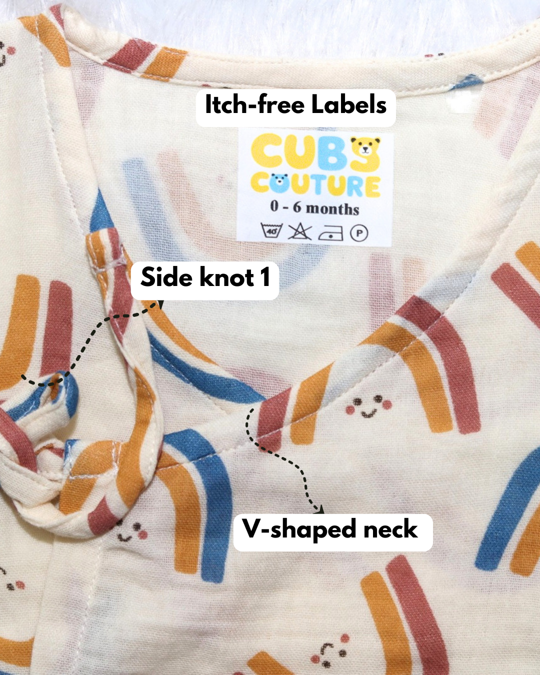Cream Rainbow Co-Ords Sets