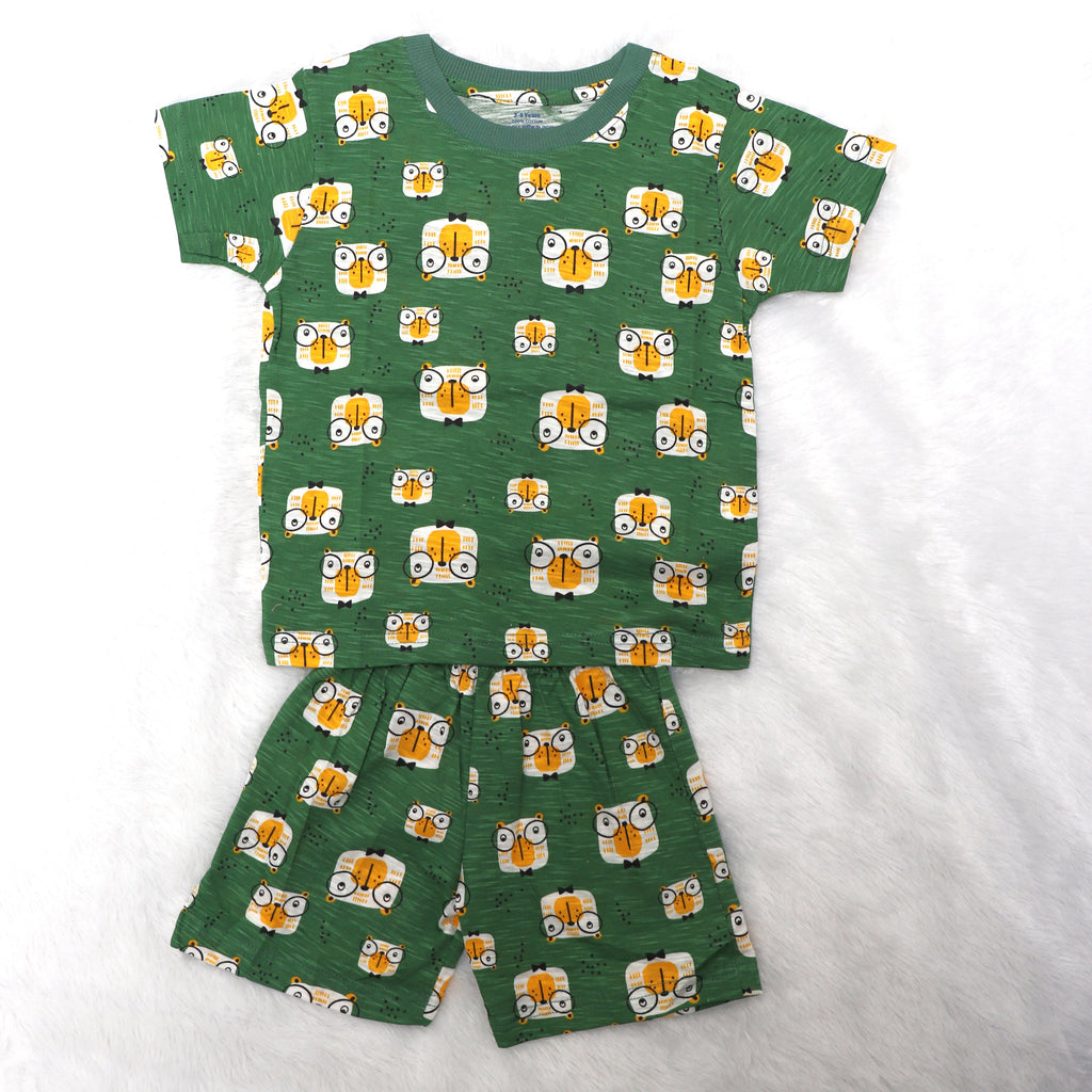 Green Eyes Half Sleeve - Shorts Co-Ords