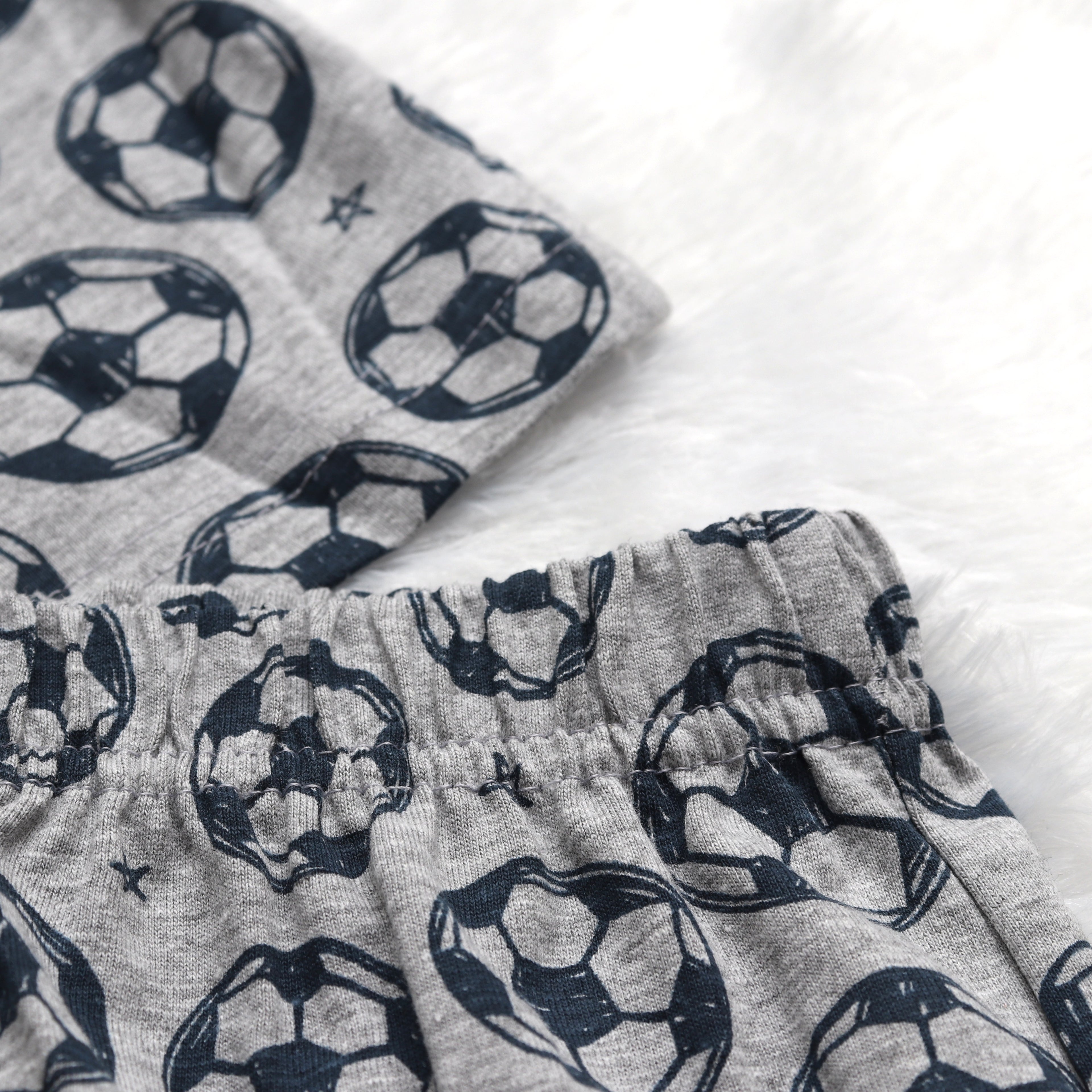 Grey Football Half Sleeve - Shorts Co-Ords