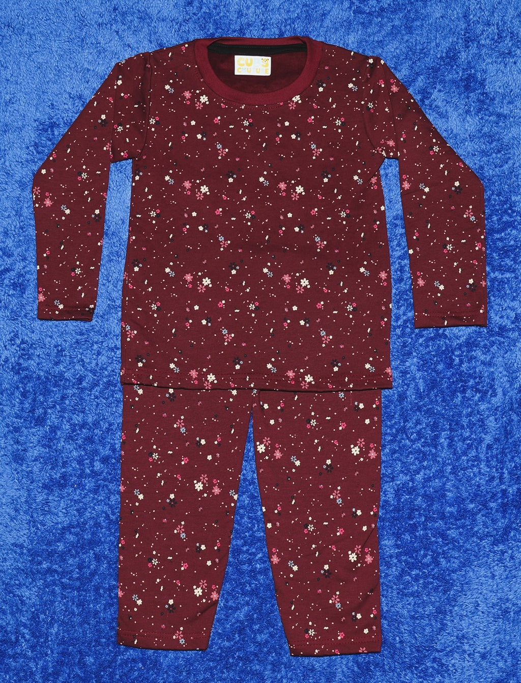 Marrroon Flower Co-Ords