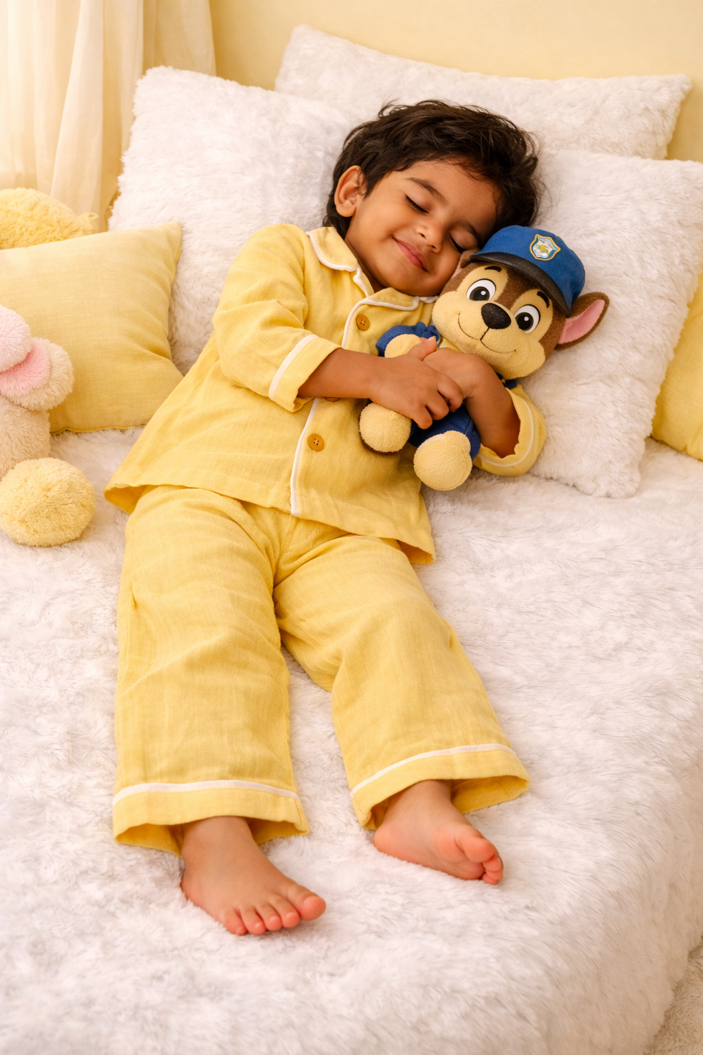 Muslin Nightsuit - Mango Yellow