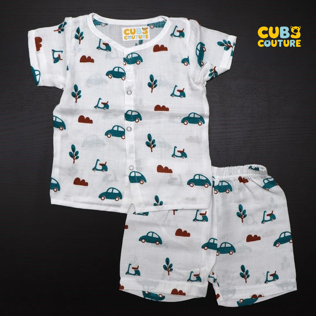 Cars Muslin Co-ords Set