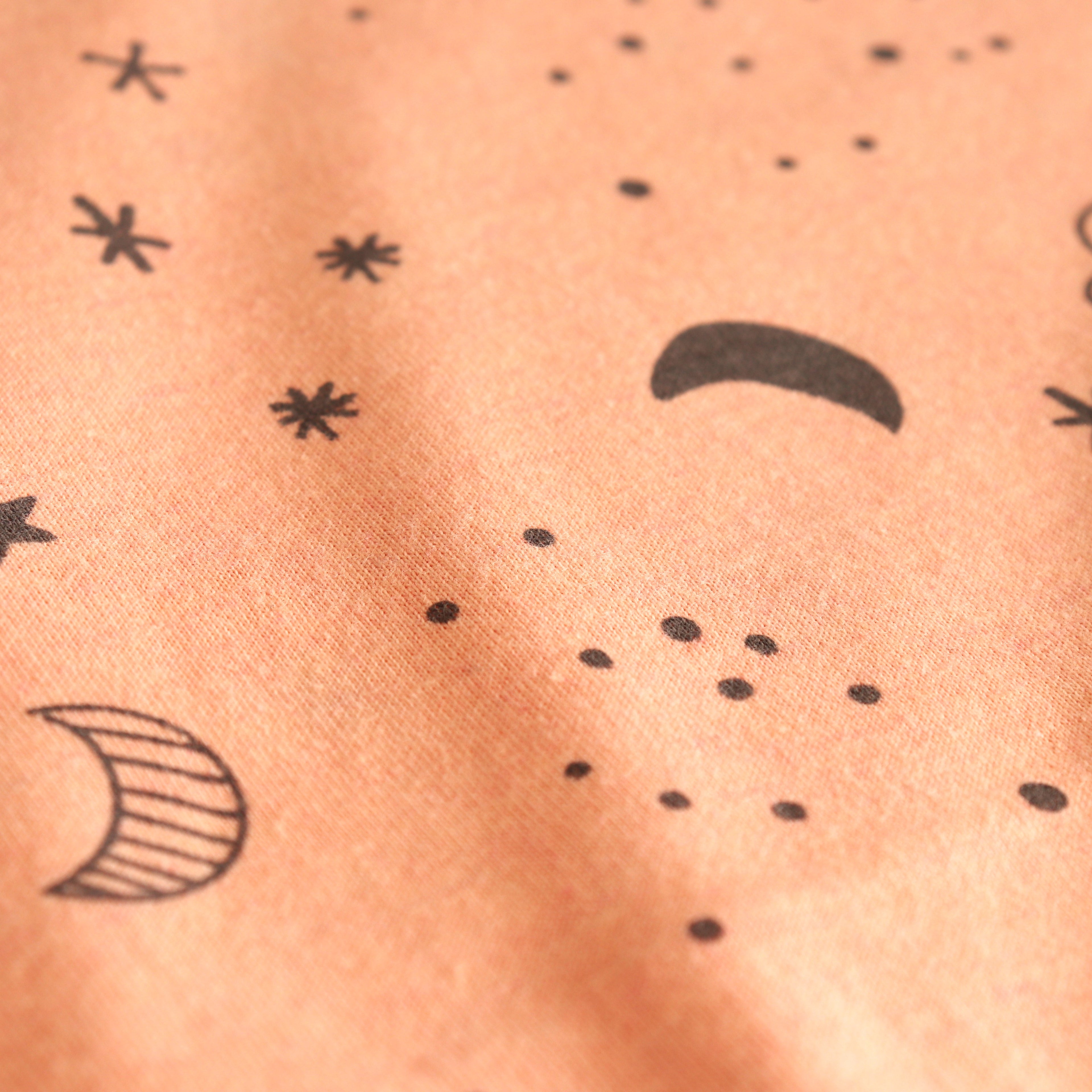 Peach Stars Half Sleeve - Shorts Co-Ords