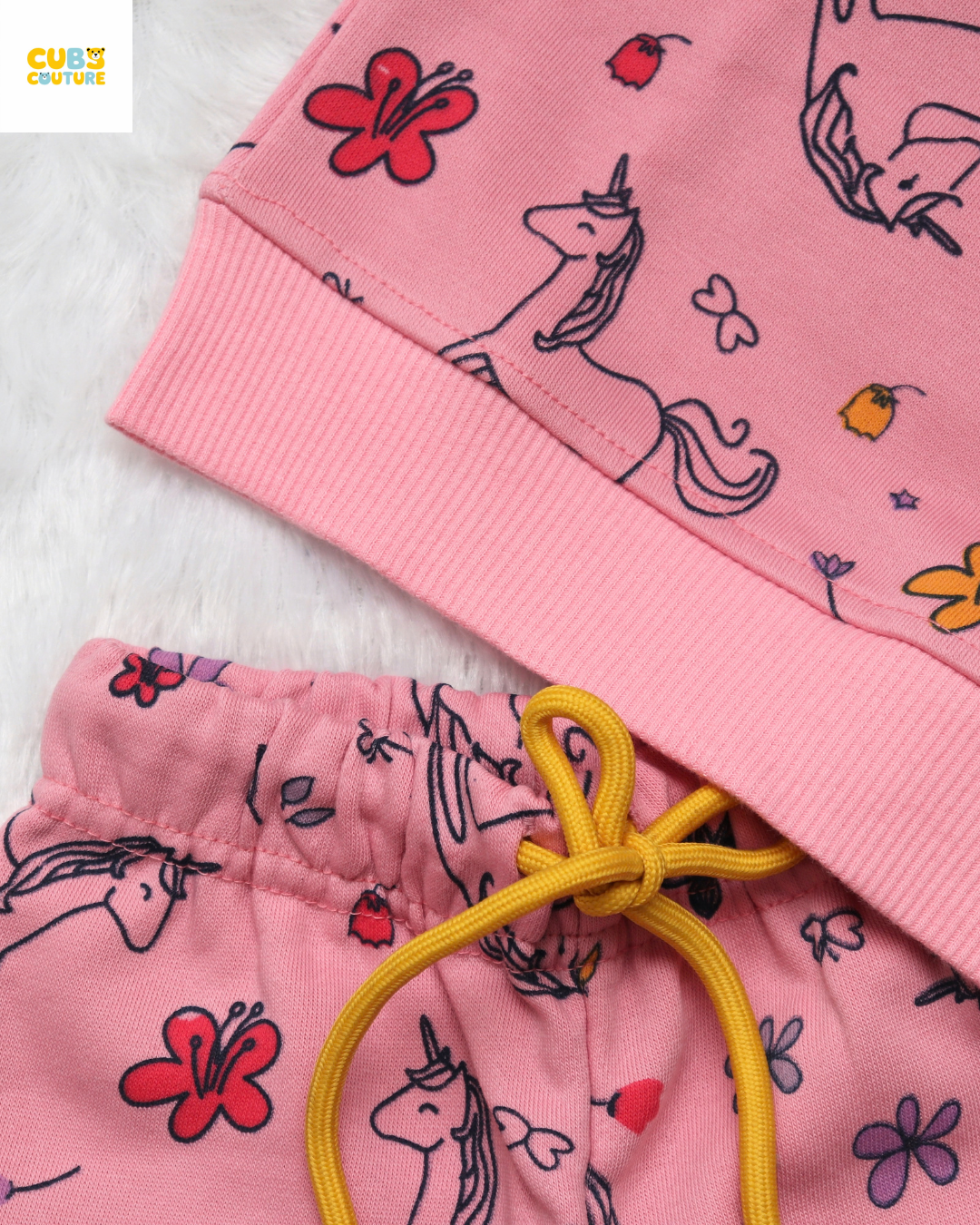 Pink Unicorn Full Sleeve Co-ords