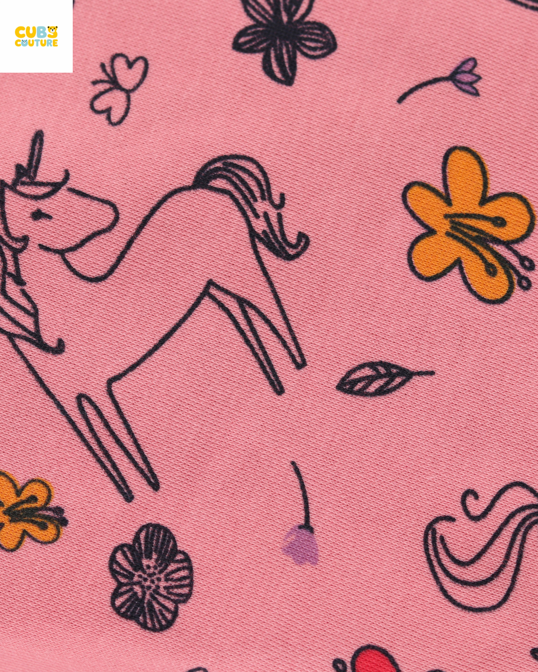 Pink Unicorn Full Sleeve Co-ords