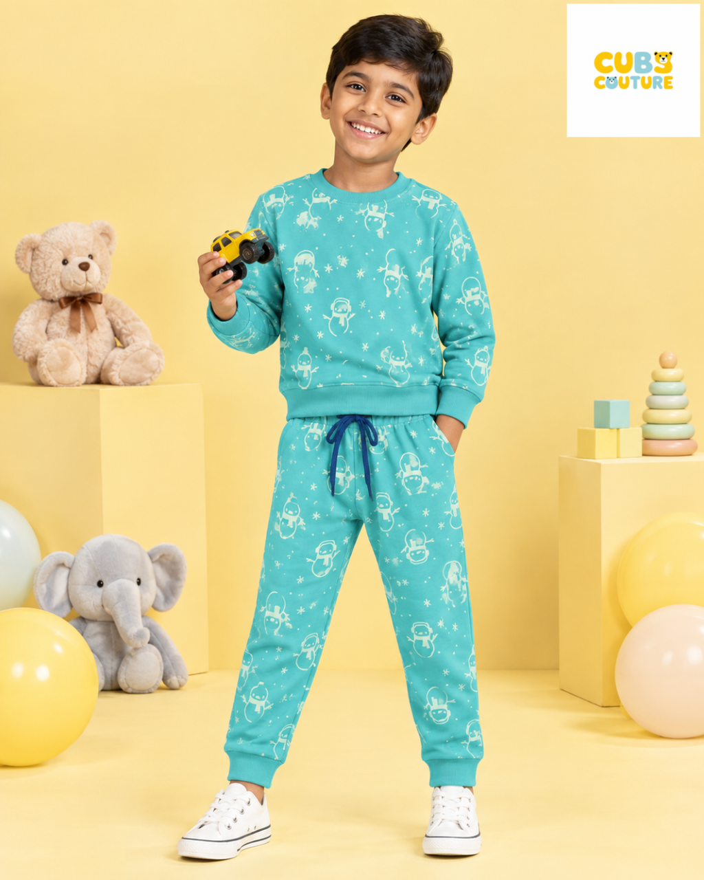 Teal Olaf Full Sleeve Co-ords