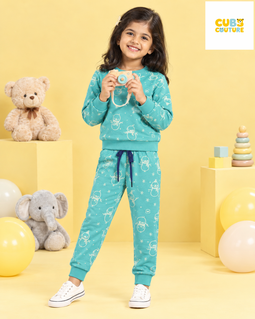 Teal Olaf Full Sleeve Co-ords