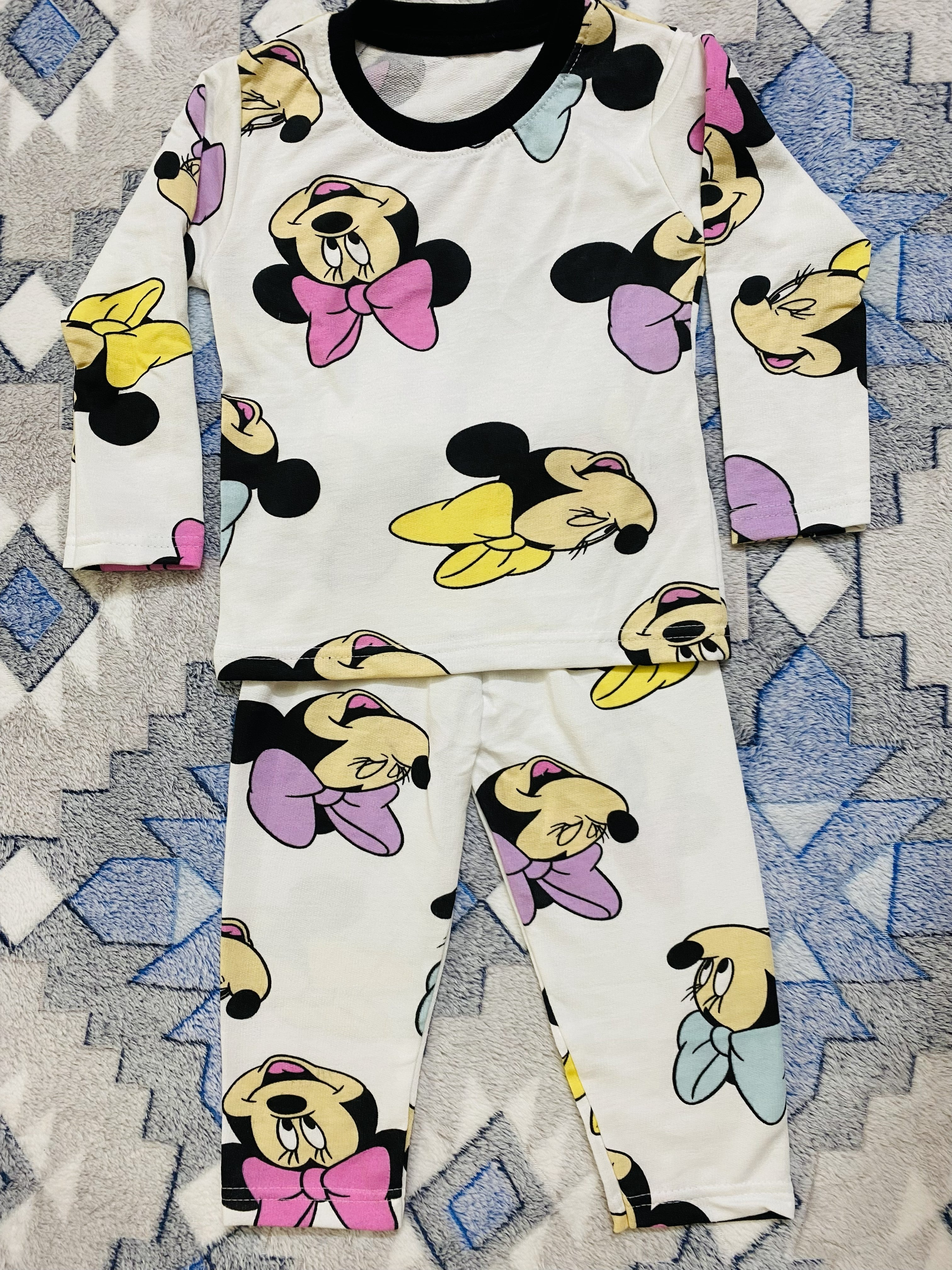 White Mickey Minnie Co-Ords