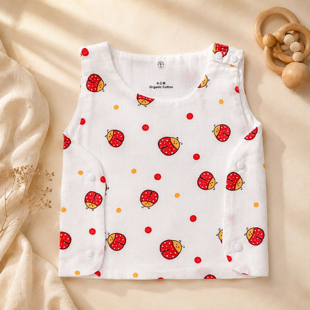 Lady Bug Muslin Flip-Jabla